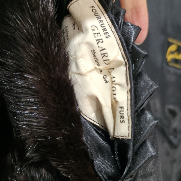 Vintage Persian Lamb Fur Coat with Mink Fur Collar Size M Luxury Perfect Conditi - Picture 16 of 17